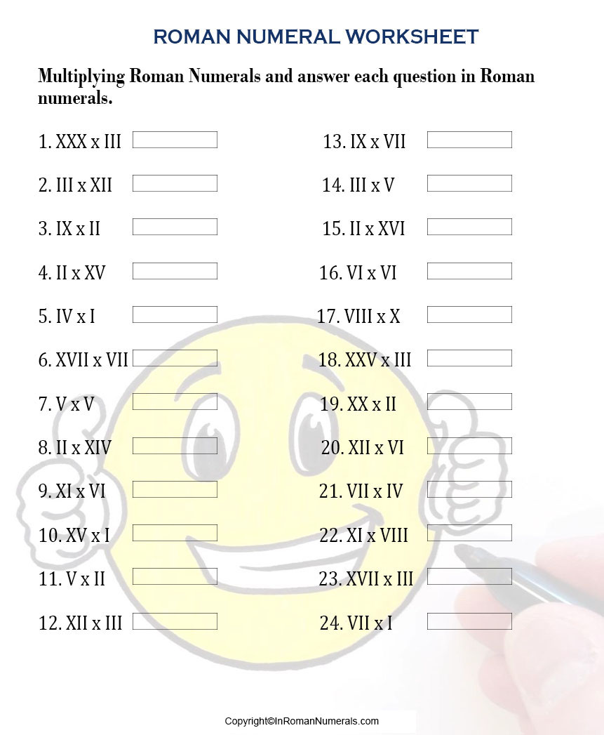 5th Grade Roman Numerals Worksheet For Grade 5 Best Worksheet 5th 